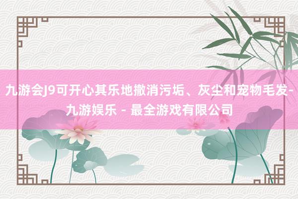 九游会J9可开心其乐地撤消污垢、灰尘和宠物毛发-九游娱乐 - 最全游戏有限公司